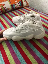 Xpay-Zapatillas De correr Air 350 para Mujer, Zapatos transpirables De ratón del desierto 500 YY 700, sombra De sal, visión suave, color blanco y negro