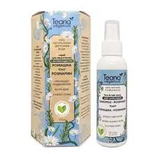 Teana Vegenius, натуральная цветочная вода Ромашка- Розмарин, уменьшает воспаления, анти-акне, сужает поры 125 мл