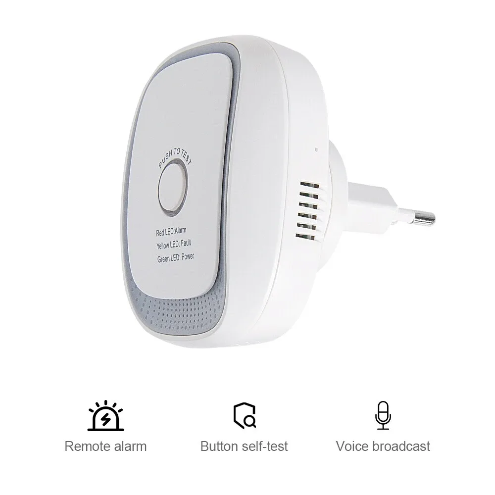 Датчик утечки газа HEIMAN Zwave Z wave датчик противопожарной сигнализации для умного