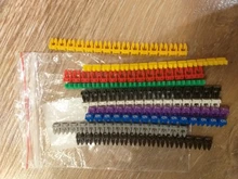 100/150pcs/lot Cable Markers Colourful C-Type Marker Number Tag Label For 2-3mm Wire