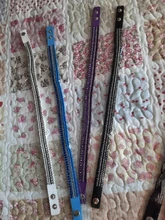 Pulsera de cuero con diamantes de imitación para mujer, brazalete de cristal, varias capas, joyería, novedad de 2016