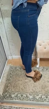Vaqueros Mom para mujer, pantalones vaqueros elásticos de talla grande 40, pantalones pitillo lavados para mujer, Azul, Gris, negro