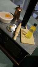 5 unids/set lindo Rolling Pin tazón de huevo aceite de oliva conjunto de accesorios para cocina 1:12 miniatura casa de muñecas