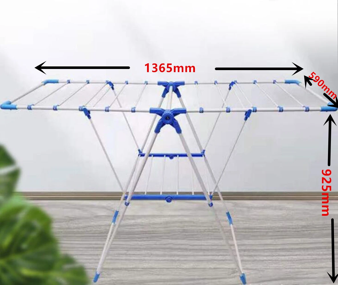 Tradineur - Tendedero extensible de acero para pared, 5 metros de tendido,  soporte plegable para tender ropa, resistente, hogar