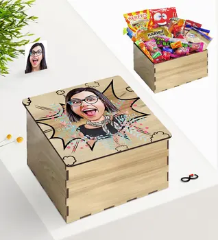 

Tailor-made In Wooden Box Lady Caricature Of Nostalgic Lezzetler Gift Seti-34