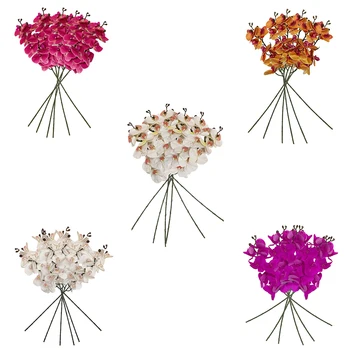 

Pack 6/12 bouquets de orchid with natural touch 96/100 cm in various Colour
