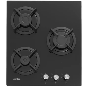 

Gas hob Simfer h45n30b416, gas on glass, автоподg
