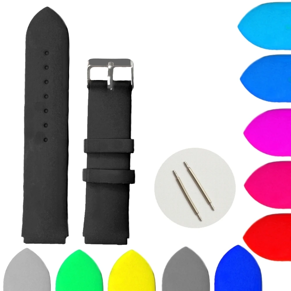 22mm Black Silicone Band WB1061A22JB