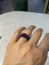 17KM-anillo acrílico de resina transparente para mujer, creativo coreano cuadrado geométrico redondo Irregular, joyería