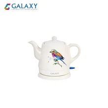 Чайник электрический Galaxy GL 0501 1400 Вт, объем 1л, скрытый нагревательный элемент, керамический корпус, Автоотключение при закипании