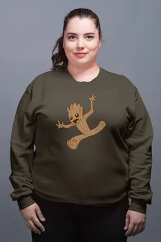 

Angemiel Wear Running Sweet Groot Green Women Sweatshirts