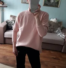 Sweater Pullovers Mock-Neck Beige Purple Winter Green 8-Colors High-Quality Women C-232