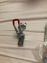 Catch-Lock Hasp Clamp Toggle-Latch Lever-Handle Adjustable Cabinet-Boxes HELTC Silver