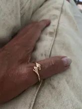 Anillo de mano abierto para hombre y mujer, anillos de abrazo romántico, amor ajustable creativo, para siempre