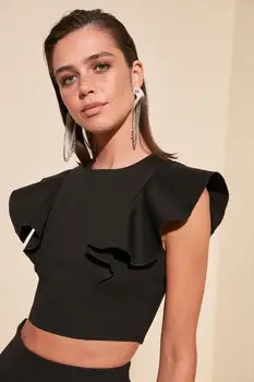 

A Size İncelin Trendyol Flounces Bluz TPRSS20BZ1152