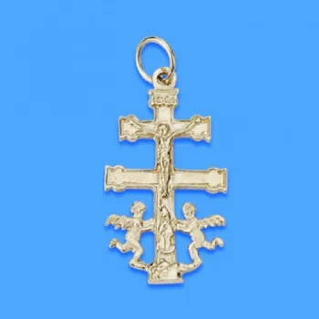 

18K CARAVACA CHRIST WITHOUT RELIEF SMALL
