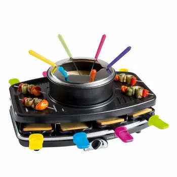 

LIVOO DOC107 Raclette and fondue set 8 people-Black