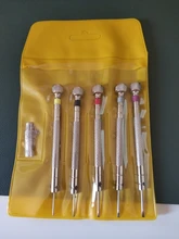 Destornillador de acero de 0,8-1,6mm para reparación de relojes, herramientas para relojes portátiles, eliminación de banda con Mini Pines de enlace, Kits de herramientas de relojero