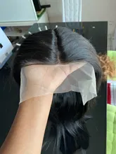 Puromi 13x1 4x1 medio de malla con división pelucas brasileñas no Remy pelucas de cabello humano T parte de encaje peluca 10-28 pulgadas Pre arrancado