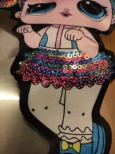 LOL surprise-pegatinas de ropa de muñecas para niñas, parche decorativo bordado para fiesta de cumpleaños