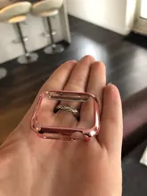 URVOI-funda para Apple Watch series 4 5 6, cubierta de marco de plástico duro brillante galvanoplastia para iWatch slim fit Ultra-funda fina