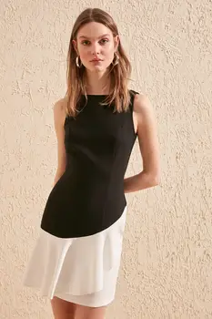 

Trendyol With Color Block Dress TWOSS20EL0366