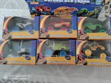 Alta calidad 6 unids/set Blaze juguetes ruso Crusher camión vehículos figura Blaze juguete regalos para los niños