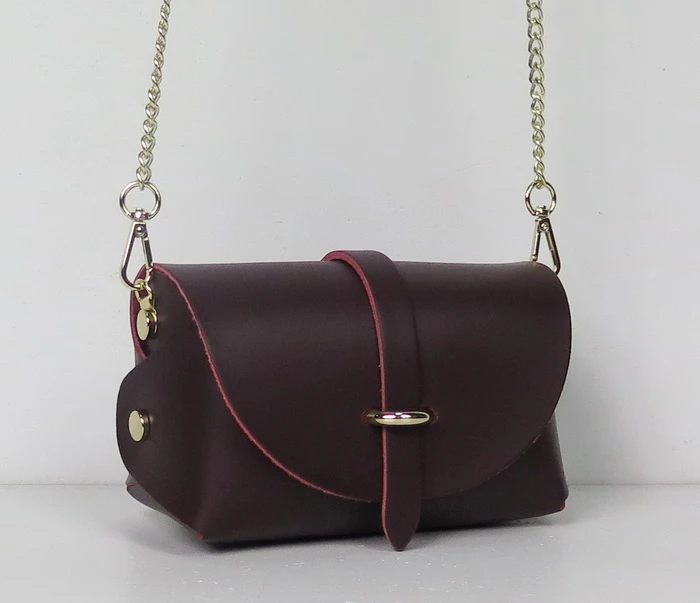 Bolso de cuero italiano con cuerpo cruzado, Vera art #10671| | -