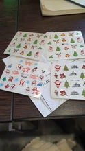 Nail-Sticker Snowman-Designs New-Year-Slider Xmas-Decals Tattoo Full-Cover Christmas