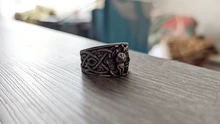 Anillo Vintage de plata fina con cola de zorro para hombre y mujer, Joyería de Halloween de fiesta Steampunk, regalos
