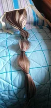LUPU-cola de caballo con cordón de burbuja, extensiones de cabello sintético de alta temperatura, fibra Natural, pelo falso, 5 tamaños, negro y marrón
