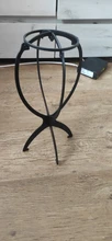Soporte para pelucas de plástico, accesorio Ajustable y colorido, cabeza de maniquí de 18x36Cm, peluca plegable soporte para pelucas, 1 unidad