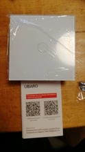 UBARO-Interruptor táctil con Panel de cristal blanco, pulsador estándar europeo de luz Ac230v, 1 Banda, Control único, lámpara de pared