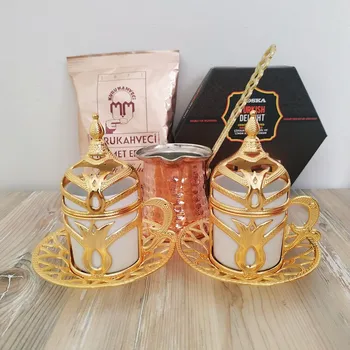 

Gold Color English Gift Box With Rose - Lemon Turkish Delight