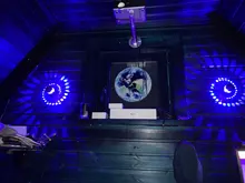 LED Wall Light-Effect Lobby Remote-Controller Spiral-Hole Home-Decoration Colorful RGB
