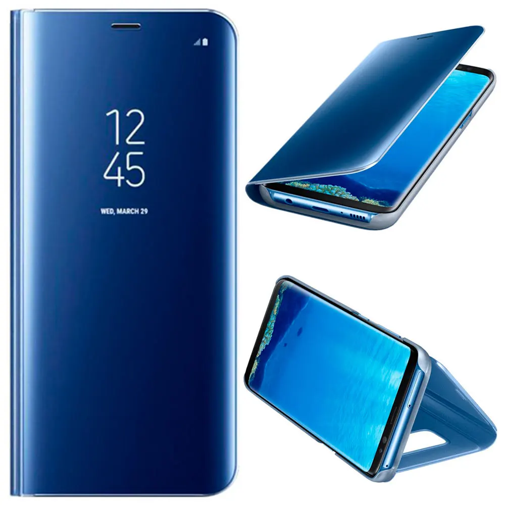 OcioDual чехол 360 флип-вид смарт-прозрачное зеркало для Samsung Galaxy S8 корпус с устойчивым покрытием Стенд чехол