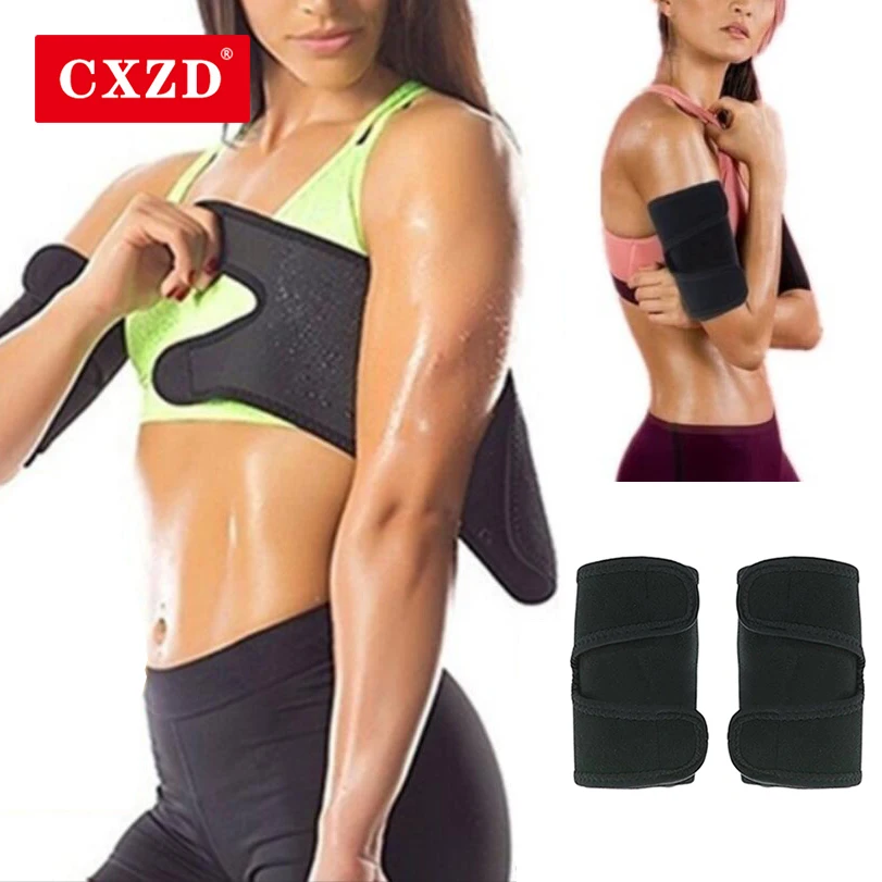 

CXZD 1Pair Neoprene Women's Arm Control Shapers WeightLoss Anti Cellulite Sauna Arm Pad Slimming Trimmer Arm Shapers Sleeve Belt
