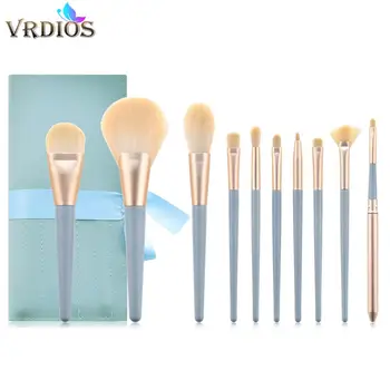 

10pcs/set Makeup Brushes Set For Cosmetic Professional Foundation Powder Blush Eyeshadow Eyebrow Make up Brush Beauty Tool