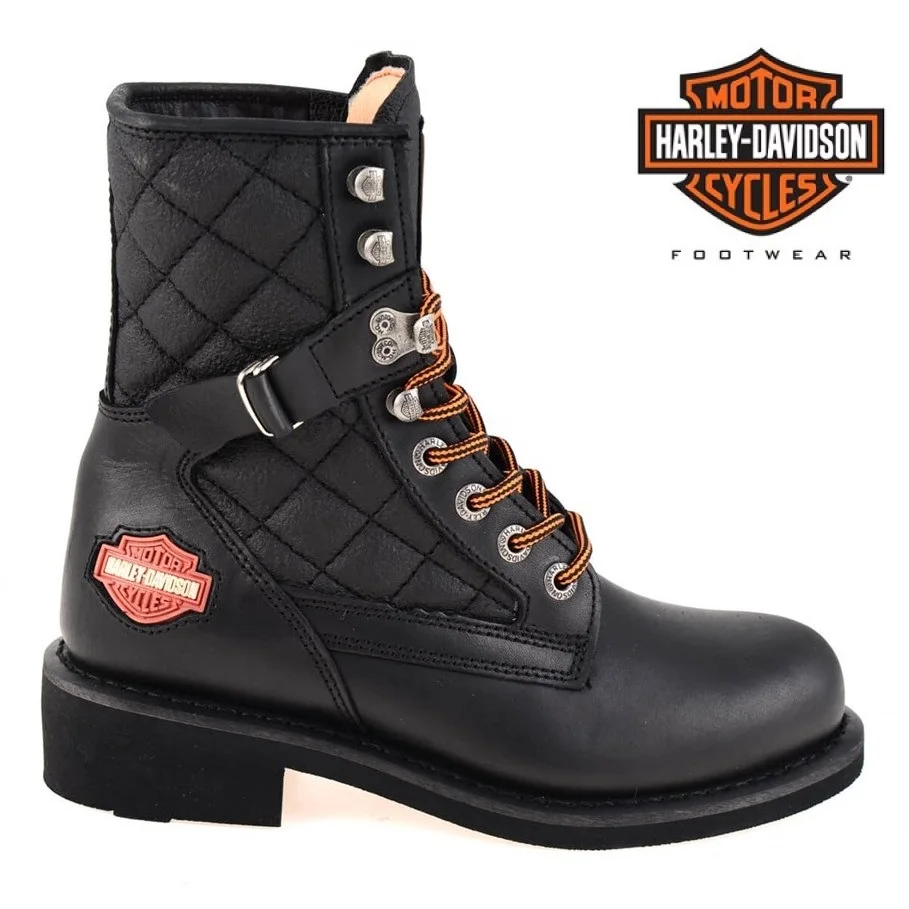 Vrouwen Motorlaarzen Harley Davidson Balsa 2021 Nieuwe Seizoen Lady Goth  Punk Lederen Waterdichte Winter Casual Schoenen|Driekwart Laarsjes| -  AliExpress