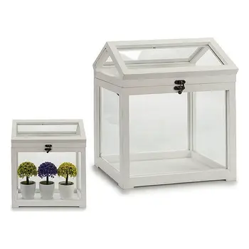 

Greenhouse Gift Decor White Wood (20 x 35 x 30 cm)