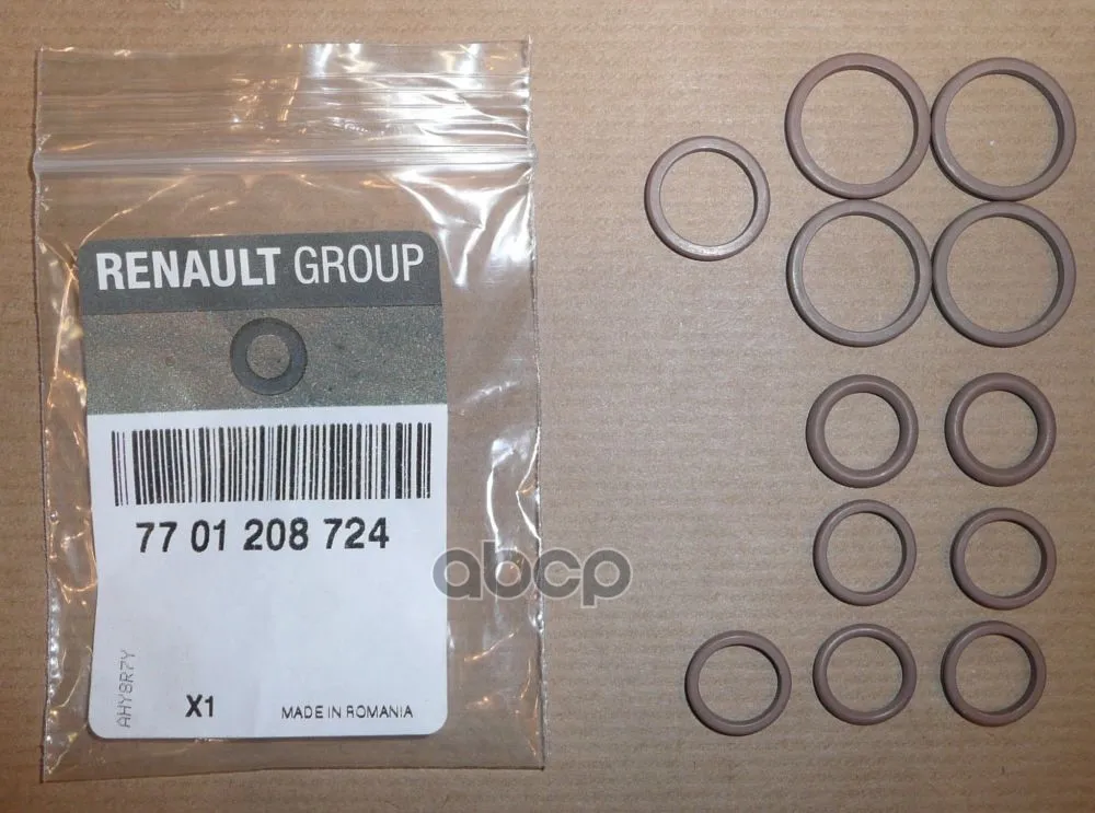 Ren7701208724_к-Кт Уплотнительных Колец Компрессора! 12шт Renault 7701208724 RENAULT арт. 7701208724