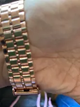 Reloj Digital de lujo de oro rosa para mujer, pulsera electrónica LED de acero ultrafino, luminoso