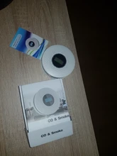 Detector de humo combinado, Detector de monóxido de carbono con pantalla, con batería, Sensor de alarma