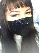 Mascarilla facial con lentejuelas ostentosas para fiesta, máscara antipolvo, lavable, reutilizable, lazo de oreja elástico, kpop