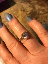 Anillos de boda con forma de corazón y cristal para mujer, sortijas de compromiso de oro rosa para mujer, joyería, accesorios para regalos de fiesta