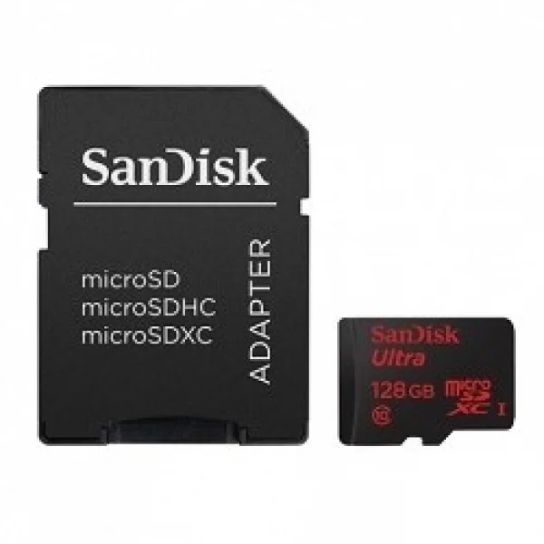 Карта памяти SANDISK MicroSD 128 Gb Class 10 Adapter SD