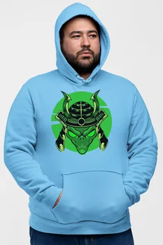 

Angemiel Wear Samurai Spaceman Blue Men 'S Hooded Sweatshirt