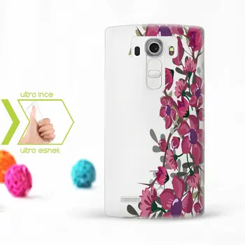 

Personalized LG G4 Slim Clear Silicone Phone Cover (Flower Temalı-17)