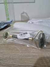 Rodillo masajeador Facial de piedra de Jade Natural, conjunto de rascador de Gua Sha verde, herramientas adelgazantes de belleza, 2 unidades