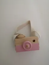 Lets make-Cámara de juguete de madera para bebé, colgante de moda, decoración nórdica, juguete de cámara de madera, 1 ud.